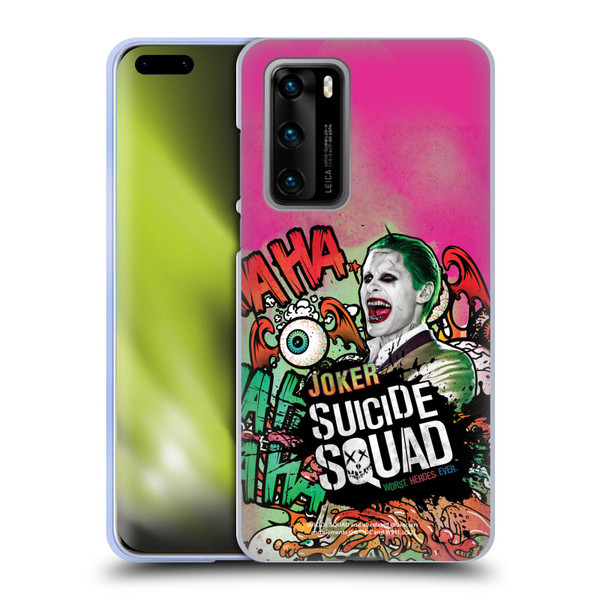 Suicide Squad 2016 Graphics Joker Poster Soft Gel Case for Huawei P40 5G