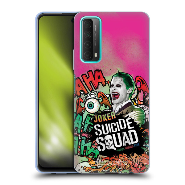 Suicide Squad 2016 Graphics Joker Poster Soft Gel Case for Huawei P Smart (2021)