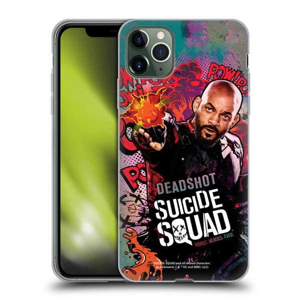 Suicide Squad 2016 Graphics Deadshot Poster Soft Gel Case for Apple iPhone 11 Pro Max