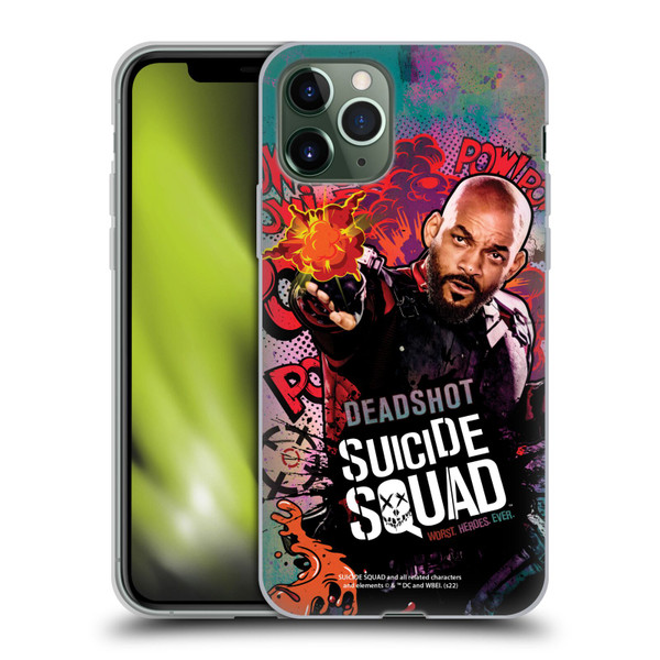 Suicide Squad 2016 Graphics Deadshot Poster Soft Gel Case for Apple iPhone 11 Pro