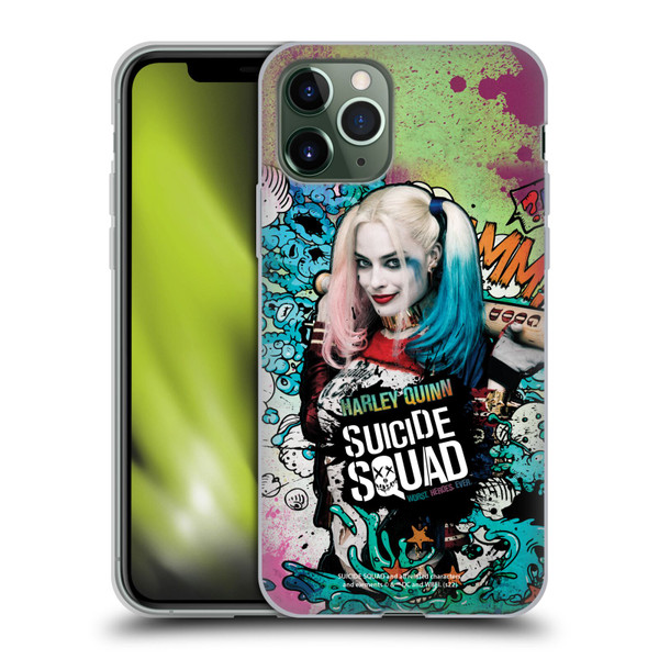 Suicide Squad 2016 Graphics Harley Quinn Poster Soft Gel Case for Apple iPhone 11 Pro