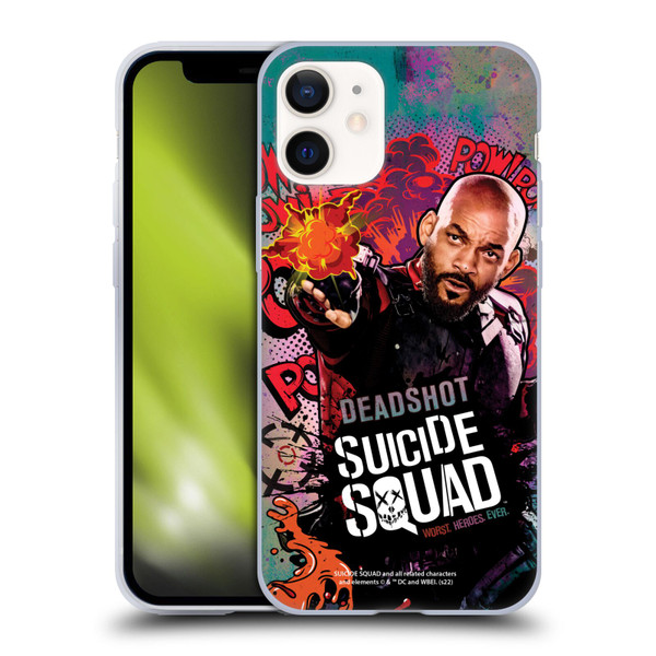 Suicide Squad 2016 Graphics Deadshot Poster Soft Gel Case for Apple iPhone 12 Mini