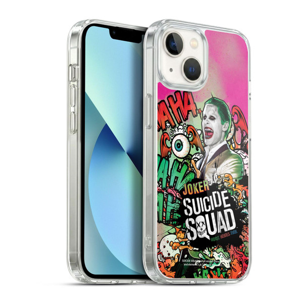 Suicide Squad 2016 Graphics Joker Poster Soft Gel Case for Apple iPhone 13