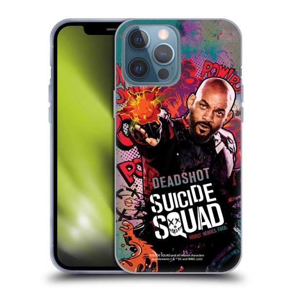 Suicide Squad 2016 Graphics Deadshot Poster Soft Gel Case for Apple iPhone 13 Pro Max
