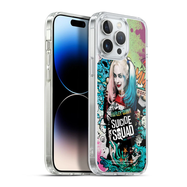 Suicide Squad 2016 Graphics Harley Quinn Poster Soft Gel Case for Apple iPhone 13 Pro Max & MagSafe