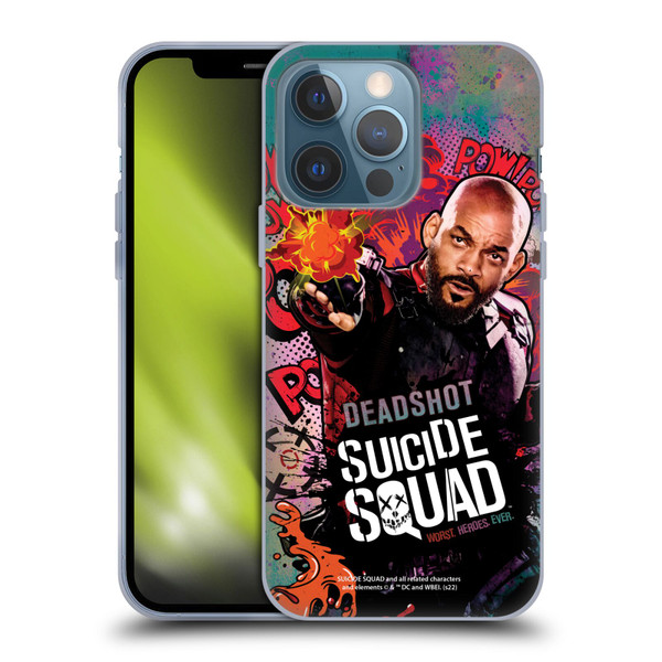 Suicide Squad 2016 Graphics Deadshot Poster Soft Gel Case for Apple iPhone 13 Pro
