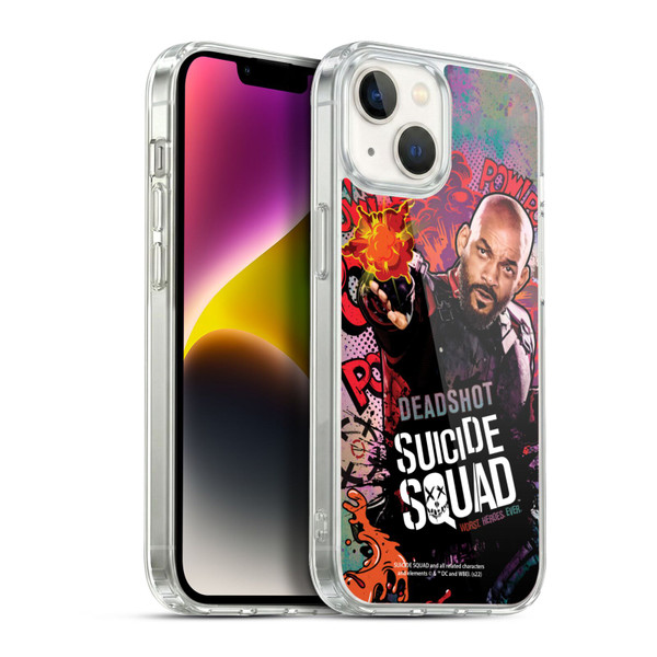 Suicide Squad 2016 Graphics Deadshot Poster Soft Gel Case for Apple iPhone 14