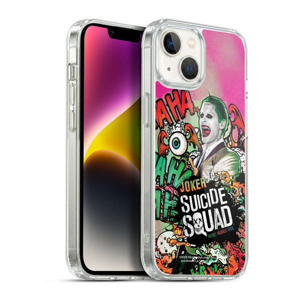 Suicide Squad 2016 Graphics Joker Poster Soft Gel Case for Apple iPhone 14