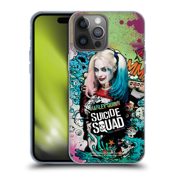 Suicide Squad 2016 Graphics Harley Quinn Poster Soft Gel Case for Apple iPhone 14 Pro Max