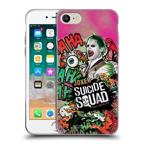 Suicide Squad 2016 Graphics Joker Poster Soft Gel Case for Apple iPhone 7 / 8 / SE 2020 & 2022