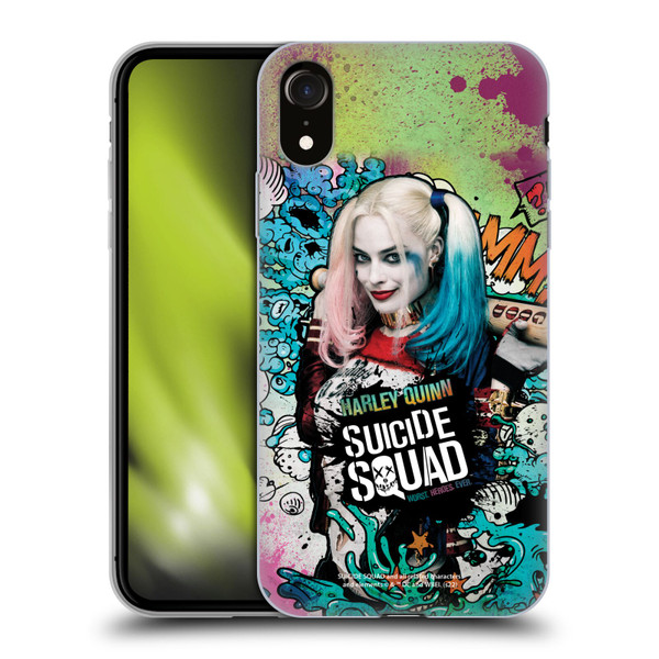 Suicide Squad 2016 Graphics Harley Quinn Poster Soft Gel Case for Apple iPhone XR