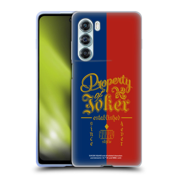 Suicide Squad 2016 Graphics Property Of Joker Soft Gel Case for Motorola Edge S30 / Moto G200 5G