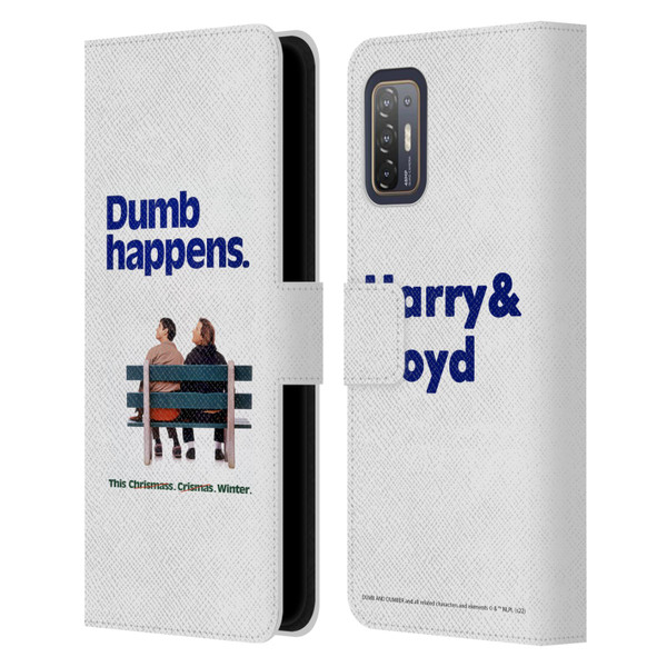 Dumb And Dumber Key Art Dumb Happens Leather Book Wallet Case Cover For HTC Desire 21 Pro 5G
