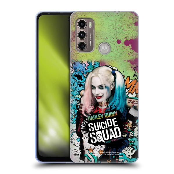 Suicide Squad 2016 Graphics Harley Quinn Poster Soft Gel Case for Motorola Moto G60 / Moto G40 Fusion