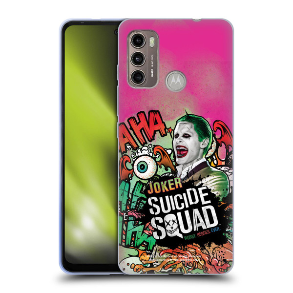 Suicide Squad 2016 Graphics Joker Poster Soft Gel Case for Motorola Moto G60 / Moto G40 Fusion