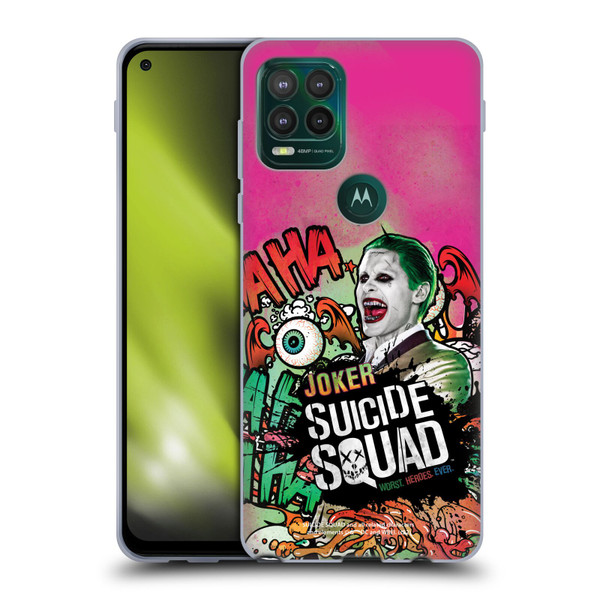 Suicide Squad 2016 Graphics Joker Poster Soft Gel Case for Motorola Moto G Stylus 5G 2021