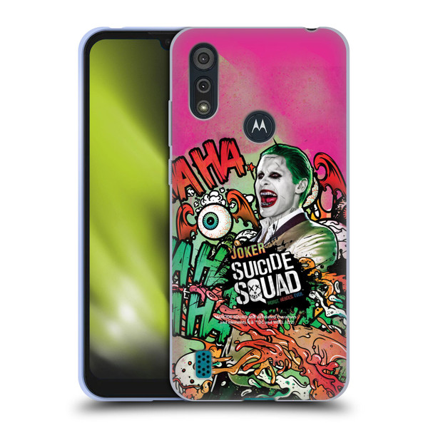 Suicide Squad 2016 Graphics Joker Poster Soft Gel Case for Motorola Moto E6s (2020)