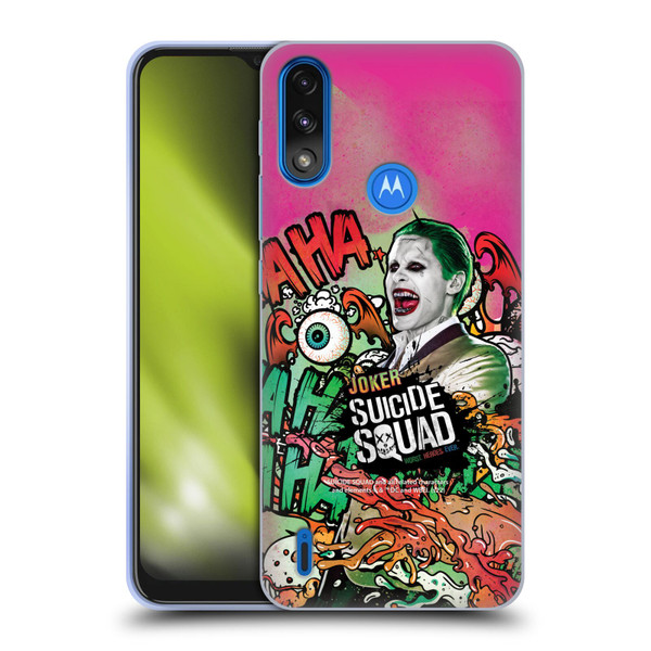 Suicide Squad 2016 Graphics Joker Poster Soft Gel Case for Motorola Moto E7 Power / Moto E7i Power
