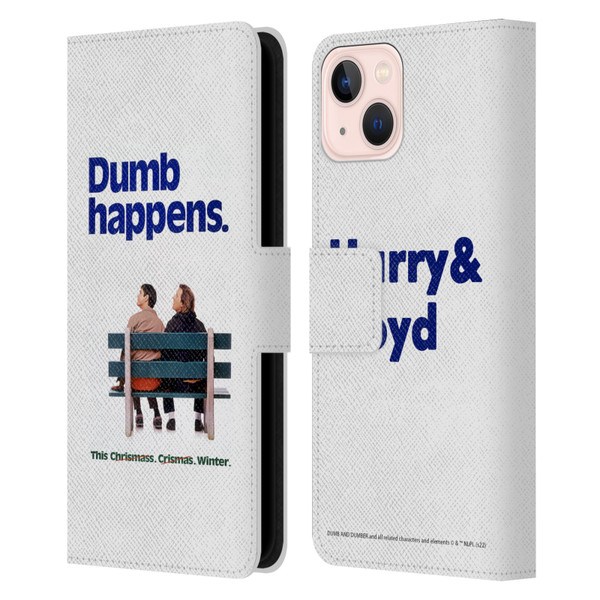 Dumb And Dumber Key Art Dumb Happens Leather Book Wallet Case Cover For Apple iPhone 13