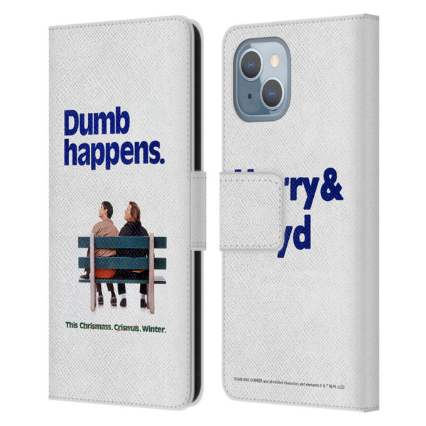Dumb And Dumber Key Art Dumb Happens Leather Book Wallet Case Cover For Apple iPhone 14