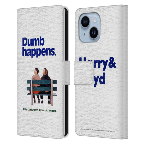 Dumb And Dumber Key Art Dumb Happens Leather Book Wallet Case Cover For Apple iPhone 14 Plus