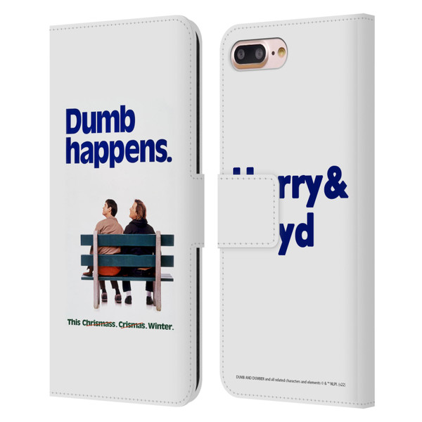 Dumb And Dumber Key Art Dumb Happens Leather Book Wallet Case Cover For Apple iPhone 7 Plus / iPhone 8 Plus