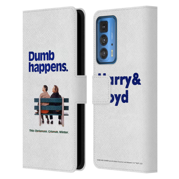 Dumb And Dumber Key Art Dumb Happens Leather Book Wallet Case Cover For Motorola Edge 20 Pro