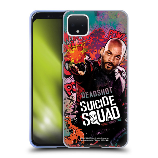 Suicide Squad 2016 Graphics Deadshot Poster Soft Gel Case for Google Pixel 4 XL