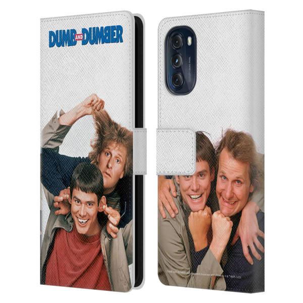 Dumb And Dumber Key Art Characters 1 Leather Book Wallet Case Cover For Motorola Moto G (2022)