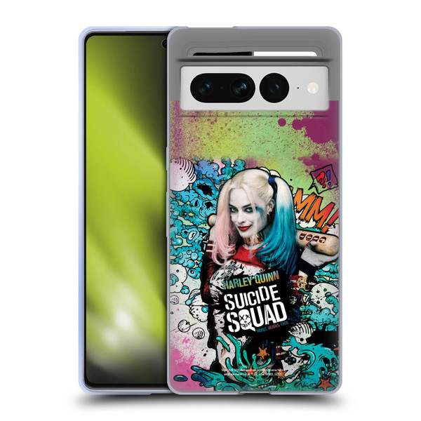 Suicide Squad 2016 Graphics Harley Quinn Poster Soft Gel Case for Google Pixel 7 Pro