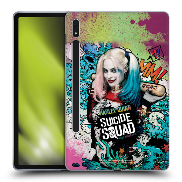 Suicide Squad 2016 Graphics Harley Quinn Poster Soft Gel Case for Samsung Galaxy Tab S8