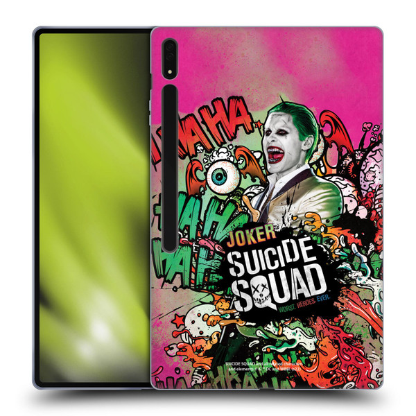 Suicide Squad 2016 Graphics Joker Poster Soft Gel Case for Samsung Galaxy Tab S8 Ultra