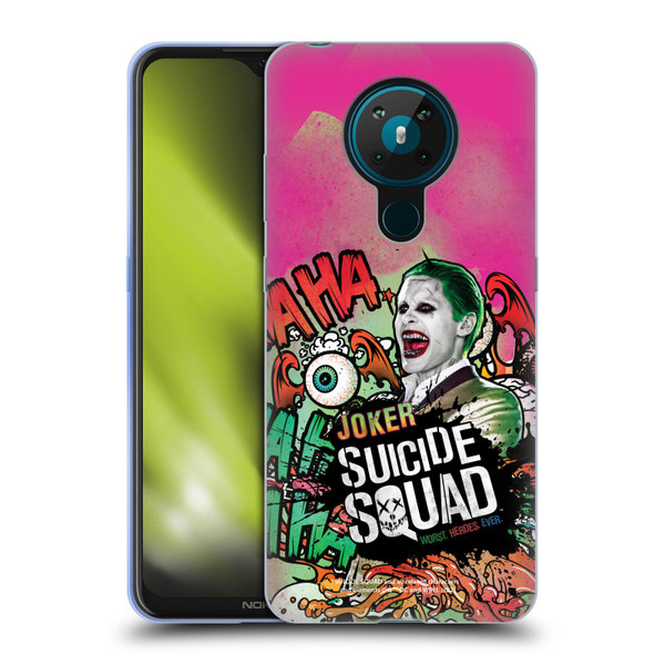 Suicide Squad 2016 Graphics Joker Poster Soft Gel Case for Nokia 5.3