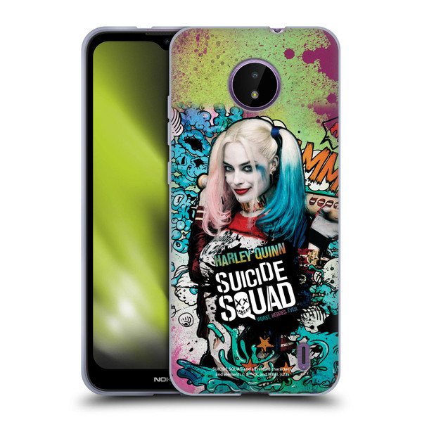 Suicide Squad 2016 Graphics Harley Quinn Poster Soft Gel Case for Nokia C10 / C20