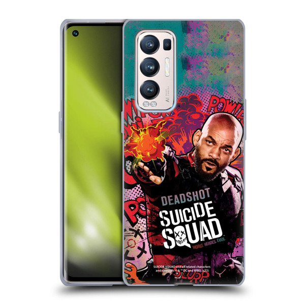 Suicide Squad 2016 Graphics Deadshot Poster Soft Gel Case for OPPO Find X3 Neo / Reno5 Pro+ 5G