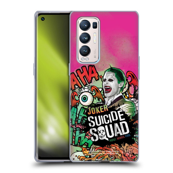 Suicide Squad 2016 Graphics Joker Poster Soft Gel Case for OPPO Find X3 Neo / Reno5 Pro+ 5G