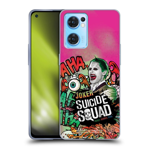 Suicide Squad 2016 Graphics Joker Poster Soft Gel Case for OPPO Reno7 5G / Find X5 Lite
