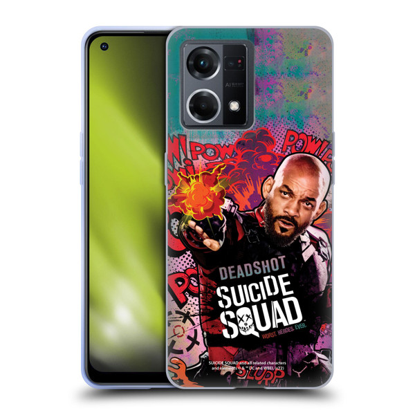Suicide Squad 2016 Graphics Deadshot Poster Soft Gel Case for OPPO Reno8 4G