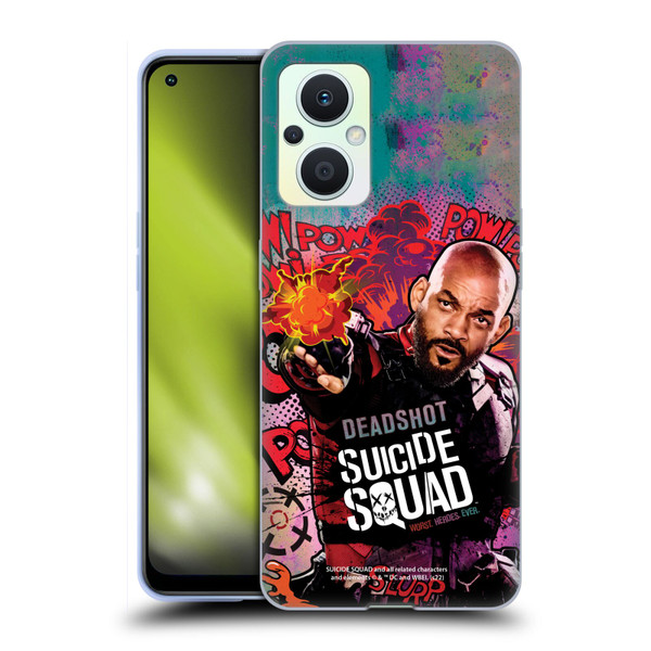 Suicide Squad 2016 Graphics Deadshot Poster Soft Gel Case for OPPO Reno8 Lite
