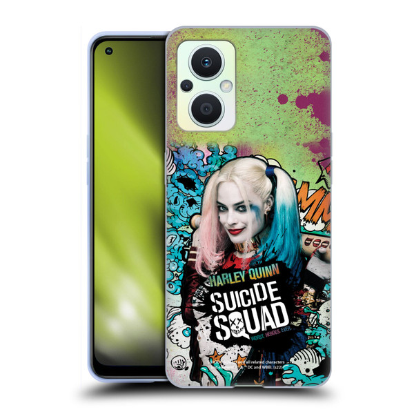Suicide Squad 2016 Graphics Harley Quinn Poster Soft Gel Case for OPPO Reno8 Lite