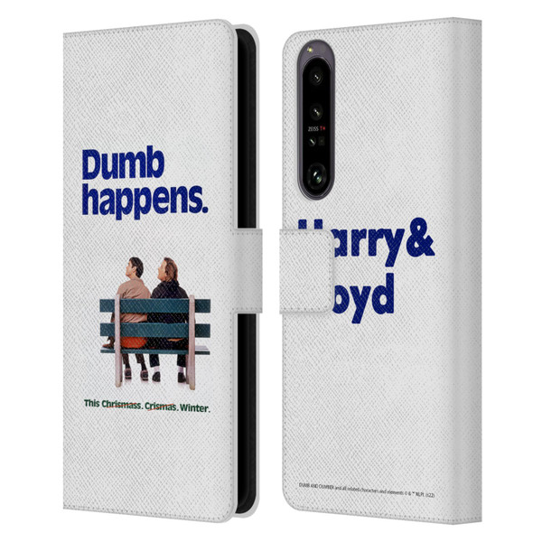 Dumb And Dumber Key Art Dumb Happens Leather Book Wallet Case Cover For Sony Xperia 1 IV