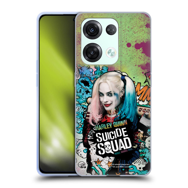 Suicide Squad 2016 Graphics Harley Quinn Poster Soft Gel Case for OPPO Reno8 Pro