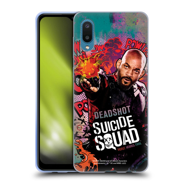 Suicide Squad 2016 Graphics Deadshot Poster Soft Gel Case for Samsung Galaxy A02/M02 (2021)