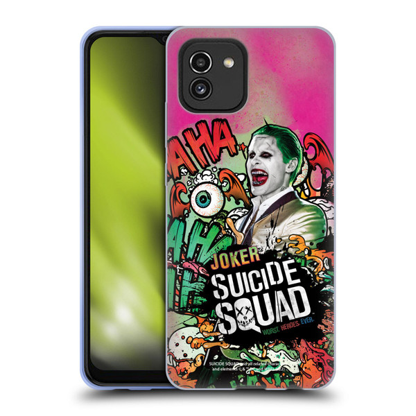 Suicide Squad 2016 Graphics Joker Poster Soft Gel Case for Samsung Galaxy A03 (2021)