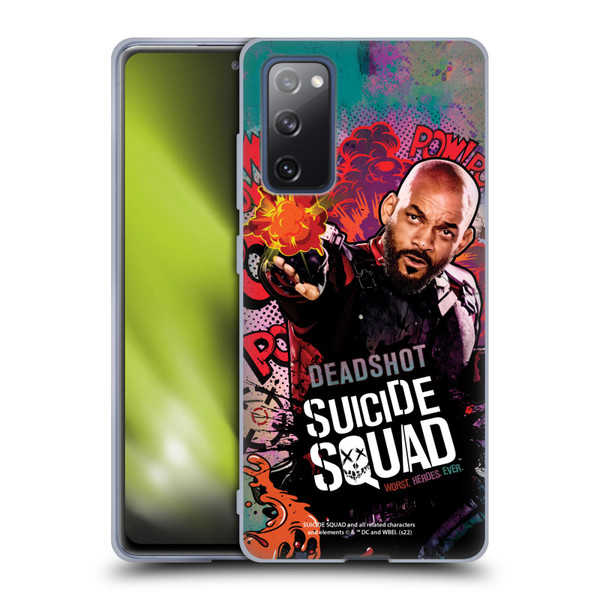 Suicide Squad 2016 Graphics Deadshot Poster Soft Gel Case for Samsung Galaxy S20 FE / 5G