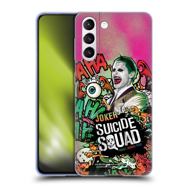 Suicide Squad 2016 Graphics Joker Poster Soft Gel Case for Samsung Galaxy S21 5G