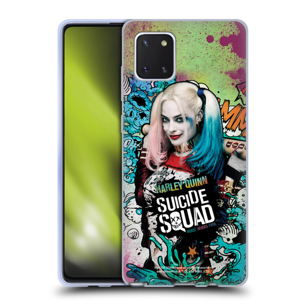 Suicide Squad 2016 Graphics Harley Quinn Poster Soft Gel Case for Samsung Galaxy Note10 Lite