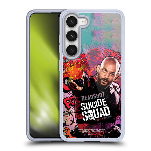 Suicide Squad 2016 Graphics Deadshot Poster Soft Gel Case for Samsung Galaxy S23 5G & MagSafe