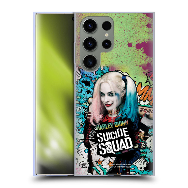Suicide Squad 2016 Graphics Harley Quinn Poster Soft Gel Case for Samsung Galaxy S23 Ultra 5G