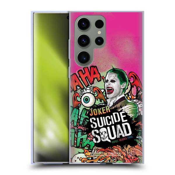 Suicide Squad 2016 Graphics Joker Poster Soft Gel Case for Samsung Galaxy S23 Ultra 5G